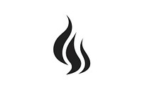 White line logo fire. AI generated Image by rawpixel.
