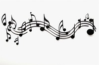Calligraphy music white background handwriting. AI generated Image by rawpixel.