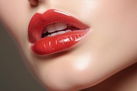Cosmetics lipstick adult woman. 