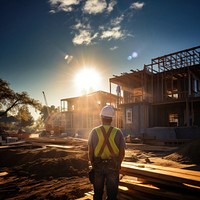 Construction outdoors hardhat helmet. AI generated Image by rawpixel.