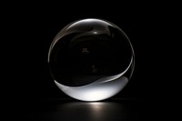 Reflection sphere glass black. 