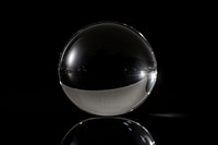 Reflection sphere glass black. AI generated Image by rawpixel.