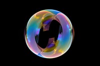 Bubble reflection rainbow soap. AI generated Image by rawpixel.