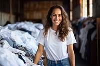 Jeans smile white entrepreneur. 