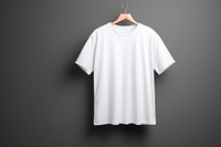 T-shirt sleeve white coathanger. 