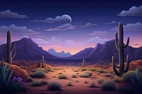 Landscape night outdoors cartoon. AI generated Image by rawpixel.