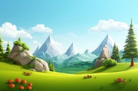 Landscape panoramic mountain outdoors. AI generated Image by rawpixel.