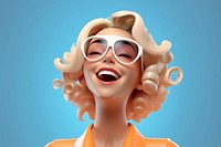 Laughing portrait smile happy. AI generated Image by rawpixel.