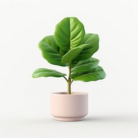 Leaf plant tree vase. 