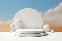 Circle table white medication. AI generated Image by rawpixel.