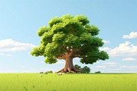 Tree landscape outdoors nature. AI generated Image by rawpixel.