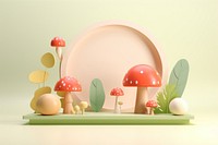 Mushroom fungus plant representation. 