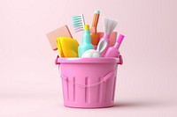 Toothbrush cleaning bucket tool. 