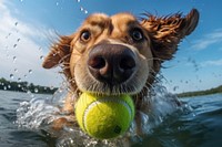 Ball dog animal mammal. 