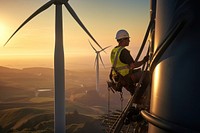 Turbine machine hardhat helmet. 