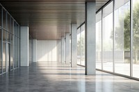 Architecture building corridor flooring.