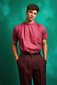 Sleeve adult shirt pants. 