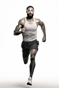 Running jogging adult man. AI generated Image by rawpixel.