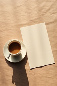 Coffee cup saucer paper. 