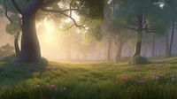 Nature forest tree landscape. AI generated Image by rawpixel.