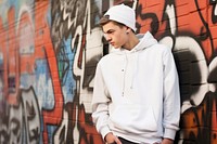 Sweatshirt graffiti hoodie white. 