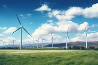 Landscape windmill outdoors turbine. 