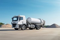Vehicle truck asphalt road. AI generated Image by rawpixel.