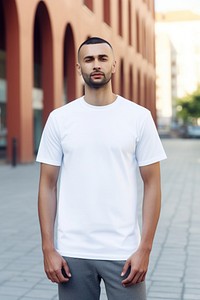 Portrait t-shirt apparel sleeve. 