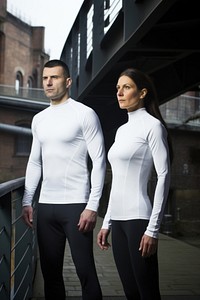 Portrait spandex apparel sleeve. 