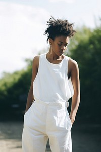 Portrait outdoors person dress. AI generated Image by rawpixel.