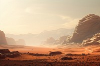 Landscape mountain outdoors desert. AI generated Image by rawpixel.