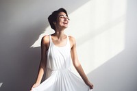 Dress smile adult white. AI generated Image by rawpixel.