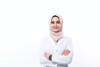 Smile adult woman white background. AI generated Image by rawpixel.
