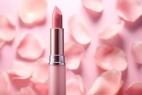 Lipstick cosmetics petal pink. AI generated Image by rawpixel.