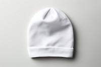 Beanie white hat headgear. 