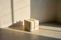 Gift box shadow white.