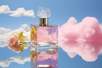 Reflection cosmetics perfume flower. 