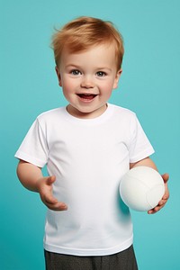 T-shirt child portrait toddler. AI generated Image by rawpixel.