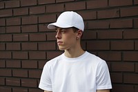 T-shirt looking white teen. AI generated Image by rawpixel.
