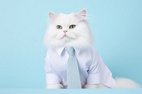 Necktie pet animal mammal. AI generated Image by rawpixel.