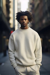 Sweater sweatshirt white individuality. 