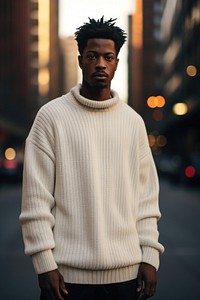 Sweater sweatshirt white individuality. 