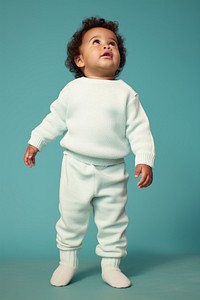 Standing child white baby. AI generated Image by rawpixel.
