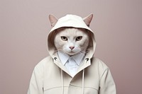 Cat sweatshirt portrait animal. 