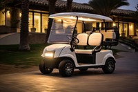 Golf car transportation outdoors. AI generated Image by rawpixel.
