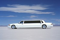 Limousine transportation vehicle car. 