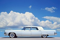 Limousine sky transportation outdoors. AI generated Image by rawpixel.
