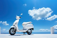 Electric scooter transportation motorcycle vehicle. AI generated Image by rawpixel.