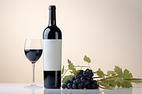 Bottle wine vineyard glass. AI generated Image by rawpixel.