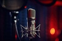 Microphone lighting studio recording studio. AI generated Image by rawpixel.